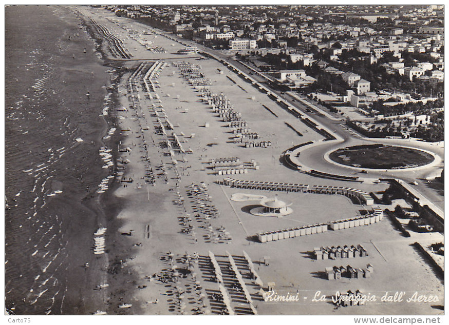 Italie - Rimini - La Spiaggia Dall' Aereo - Rimini