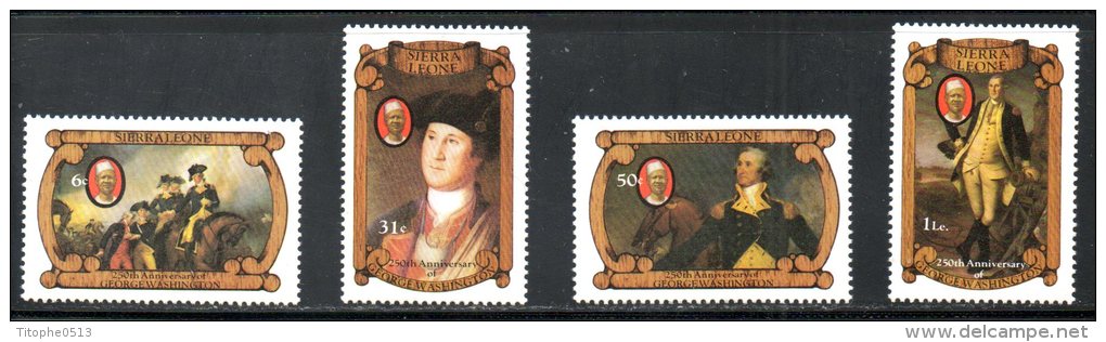 SIERRA LEONE. N°532-5 De 1982. G. Washington. - George Washington