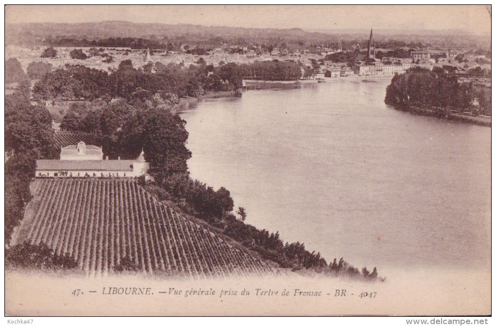 Libourne (33) Vue Générale Prise Du Tertre De Fronsac  CPA  Non Circulée - Libourne