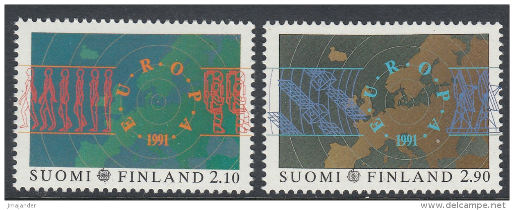 Finland 1991 Europa CEPT. European Space Program. Mi 1144-1145 MNH - Nuovi