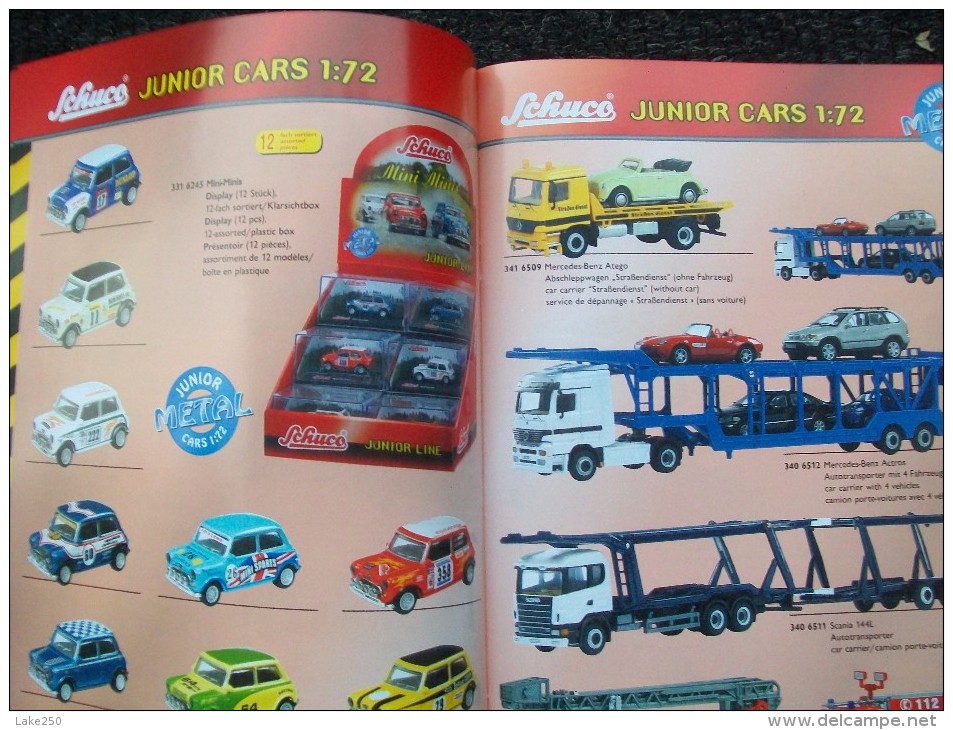 CATALOGO  SCHUCO  Junior Line Scale 1/72  1/43  1/24 Camion Aerei Navi  2004 - Alemania