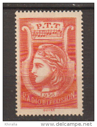 FRANCE     1935          Radiodiffusion      N°     2        COTE     82 €  00          ( Y 498 ) - France Radiodiffusion