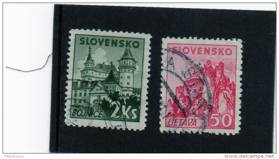 B - 1940 Slovacchia - Used Stamps