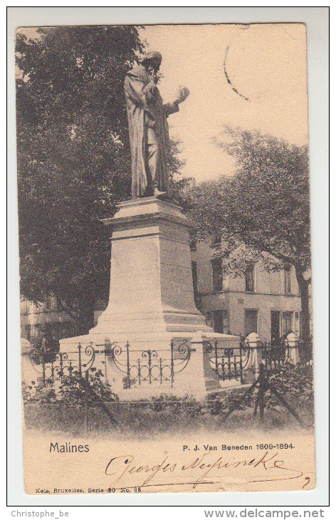 Mechelen, Malines, P.J. Van Beneden 1809 1894 (pk23294) - Malines