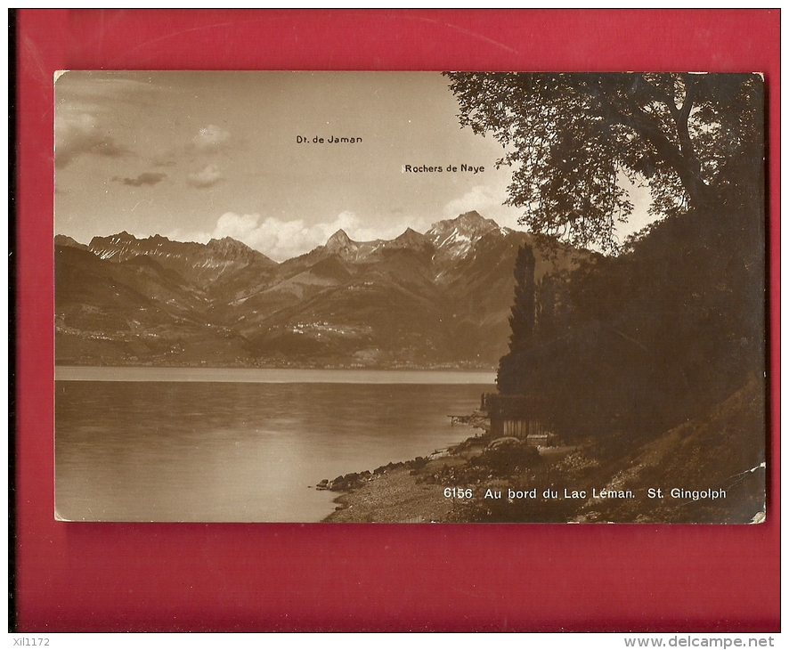 EZS-18  Au Bord Du Léman, Saint-Gingolph St.-Gingolf  Dent De Jaman, Rochers De Naye. . Circulé En 1921 - Saint-Gingolph