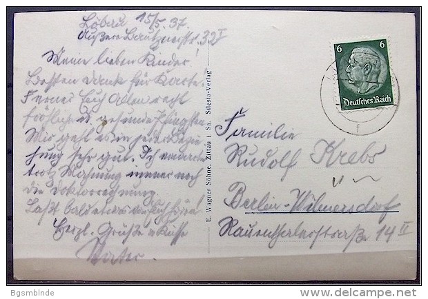 Alte Karte "LÖBAU - Neumarkt"  1937 - Loebau