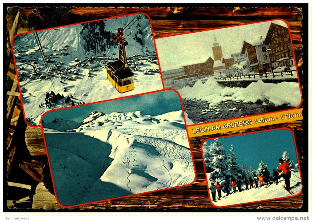 Lech Am Arlberg Im Winter  -   Mehrbild-Ansichtskarte Ca. 1981    (4972) - Lech