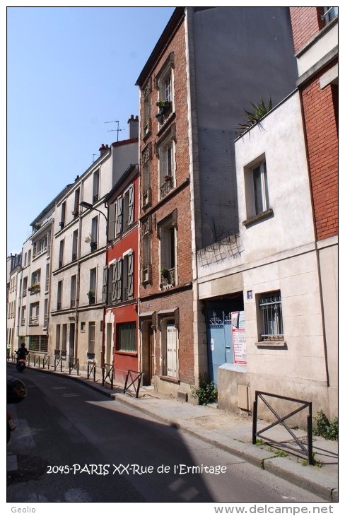 PARIS XX (75)- Rue De Ménilmontant  (EDITION à TIRAGE LIMITE) - Arrondissement: 20