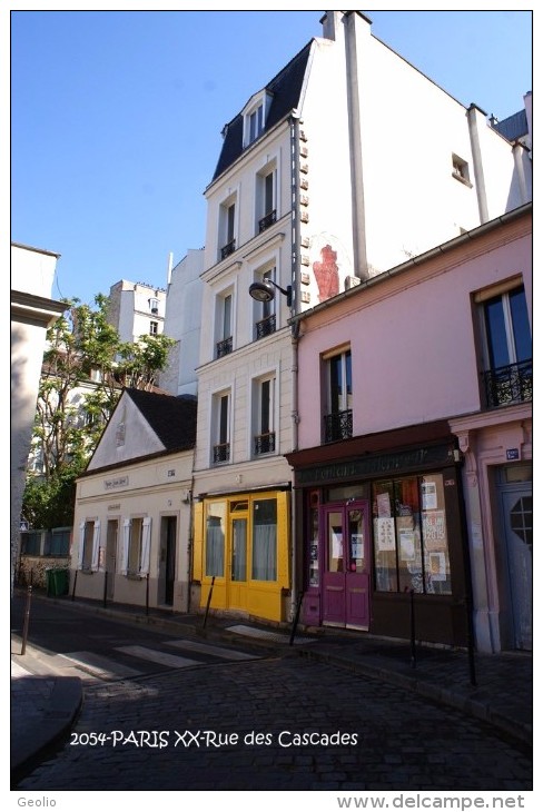 PARIS XX (75)- Rue Des Cascades  (EDITION à TIRAGE LIMITE) - Arrondissement: 20