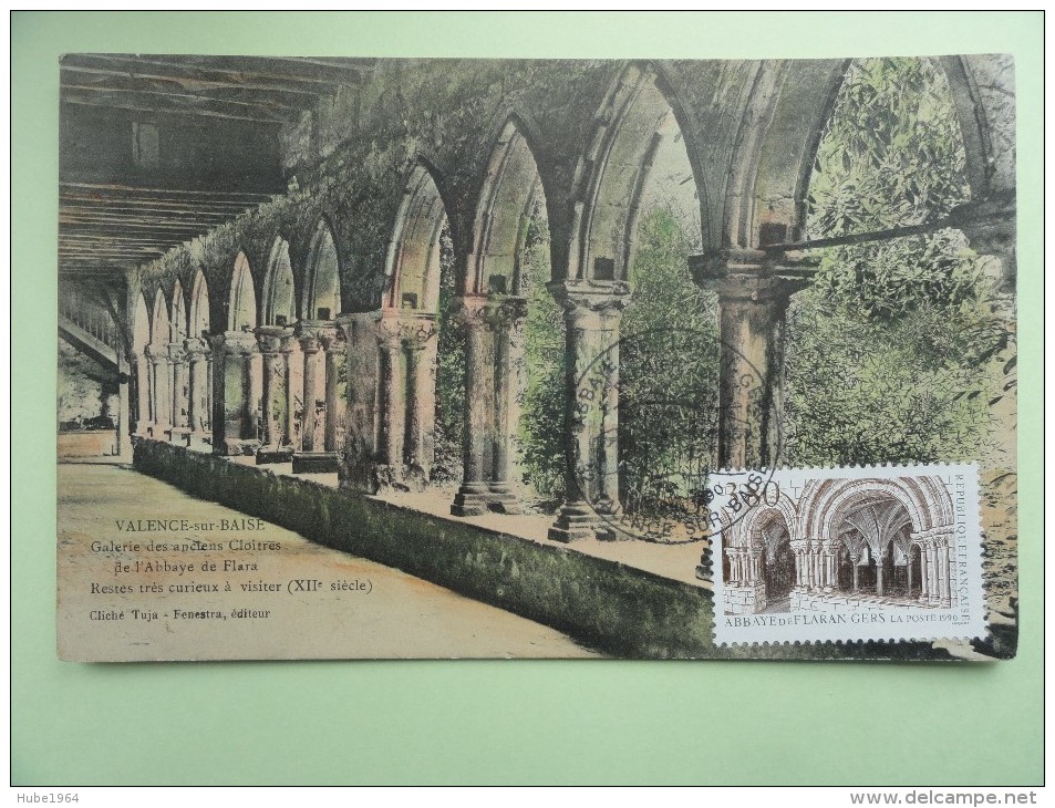 CARTE MAXIMUM CARD ABBAYE DE FLARAN GERS SUR CPA FRANCE - Abbeys & Monasteries