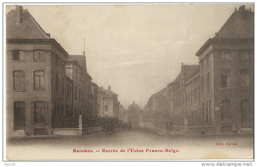 Raismes Entrée De L' Usine Franco Belge Edit Carlier  Voyagé 1931 Type Paix Cachet Train Douai A Valenciennes - Raismes