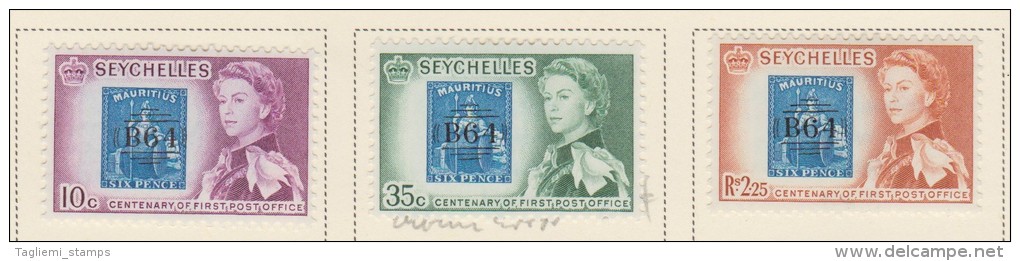 Seychelles, 1961, SG 193 - 195, Complete Set, Mint Hinged - Seychellen (...-1976)