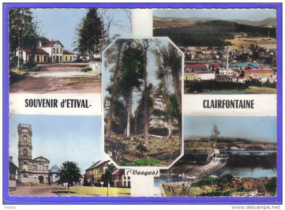 Carte Postale 88. Etival Clairfontaine Trés Beau Plan - Etival Clairefontaine