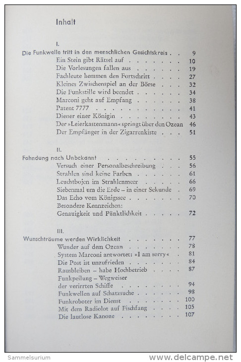 Hans Frahm "Das Drahtlose Jahrhundert" Von 1957 - Técnico
