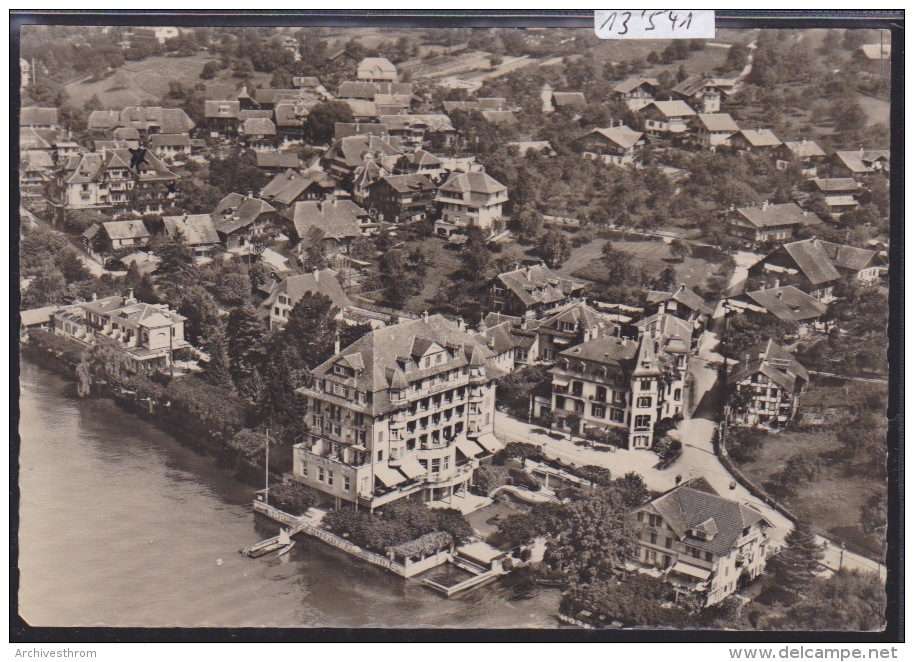 Hilterfingen - Fliegeraufnahme Hotel Bellevue - Seehof Ca 1946  ; Format 10 / 15 (13´541) - Seehof