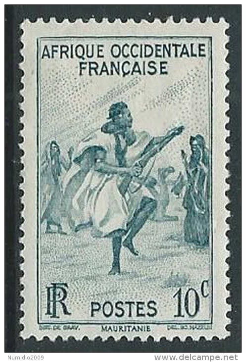 1947 AFRICA OCCIDENTALE FRANCESE SOGGETTI VARI 10 CENT MH * - G31 - Ongebruikt