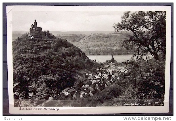 Alte Karte "BRAUBACH Mit Der Marksburg"  Bad Godesberg 1934 - Braubach