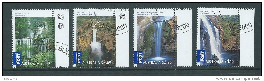 Australia 2008 Waterfall International Stamp Set 4 FU Melbourne CTO - Gebraucht