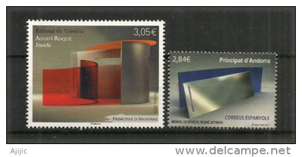 Esposizione Internazionale D'arte Di Venezia (Biennale De Venise),émissions Des 2 Administrations Postales 2 T-p Neufs** - Unused Stamps