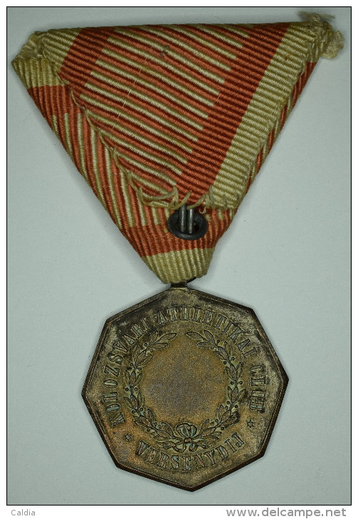 Hongrie Hungary Ungarn Médaille Medal (1887) - 1910 Cluj Athletic Club Competition Award Bronze - Andere & Zonder Classificatie