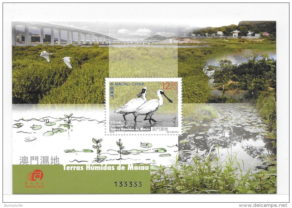 Macau Macao 2015 Wetlands Birds S/S MNH - Ungebraucht