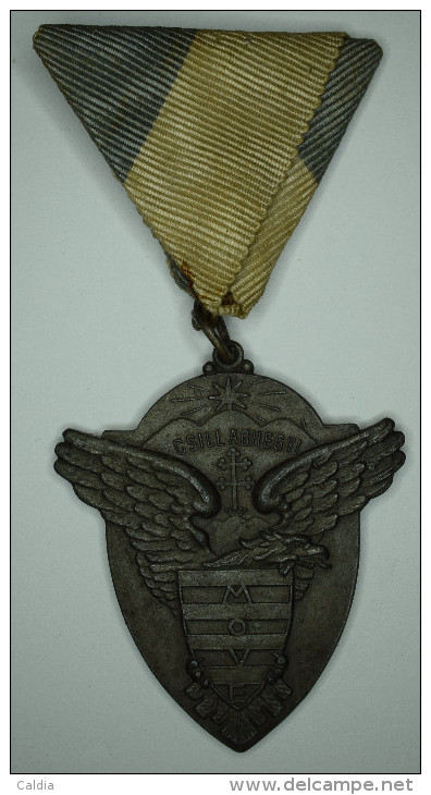 Hongrie Hungary Ungarn Shooting Contest  Medal " Victoria Memorial Competition 1942 + Document & Seal - Autres & Non Classés