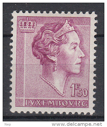 LUXEMBURG - Michel - 1960 - Nr 626 - MH* - 1960 Charlotte, Type Diadème