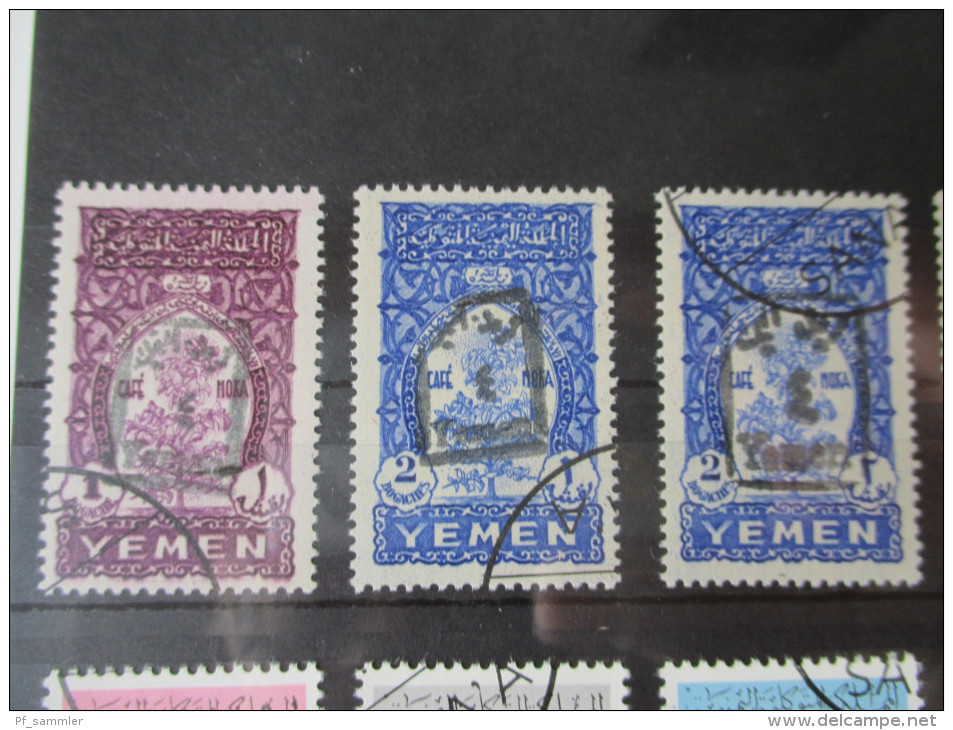 Jemen / Yemen Flugpostmarken usw. 30 Marken! Selten / Rar ?!. Interessanter Posten!! */o. Katalogwert??
