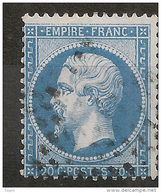 Variété FILETS Nord Et Est Sur Napoléon Dentélé. - 1862 Napoleon III