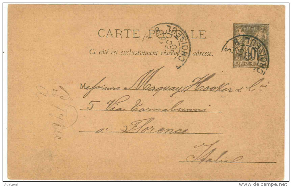 STORIA POSTALE 31 CARTOLINA POSTALE FRANCIA CARTE POSTALE REPUBLIQUE FRANCAISE VIAGGIATA 19 OTTOBRE 1934 DA PARIGI PARIS - Storia Postale
