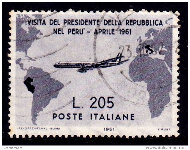Italy 1961 Visit Of President Gronchi To S. America 205l Used  SG 1055 - 1961-70: Used