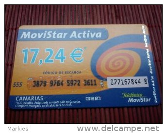 Prepaidcard Movistar Activa 2 Scans UsedTelefonica - Telefonica