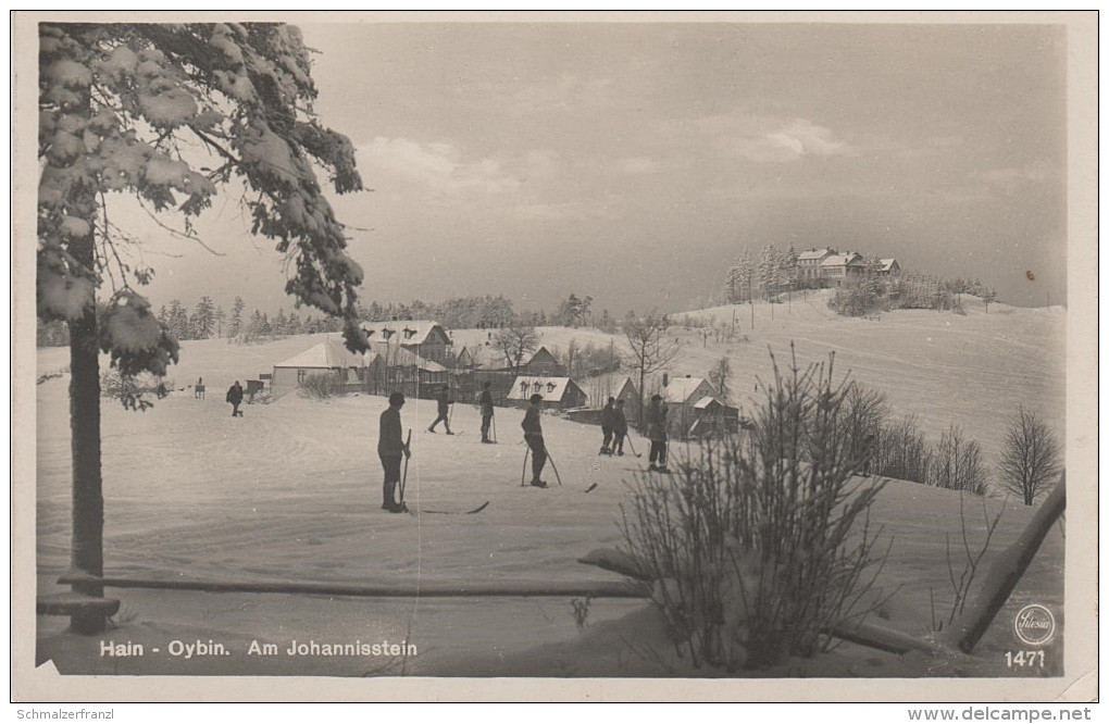 AK Johannissteinbaude Johannisstein Baude Janske Kameny Ski Winter Franz Josef 's Höhe Oybin Hain Schanzendorf Krombach - Sudeten