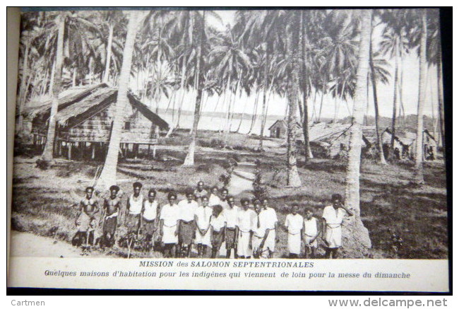 ILES SALOMON SEPTENTRIONALES CARNET DE 11 CARTES POSTALES REPRESENTANT DIVERSES SCENES ET LIEUX ETHNOLOGIE - Salomon