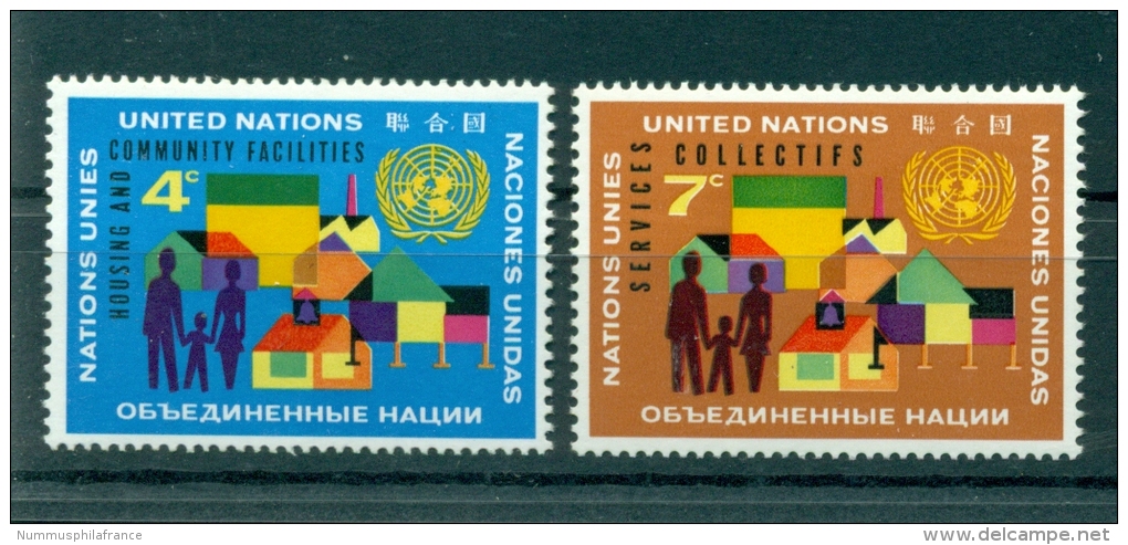 Nations Unies New York 1962 - Michel N. 114/15 - Services Collectifs - Unused Stamps