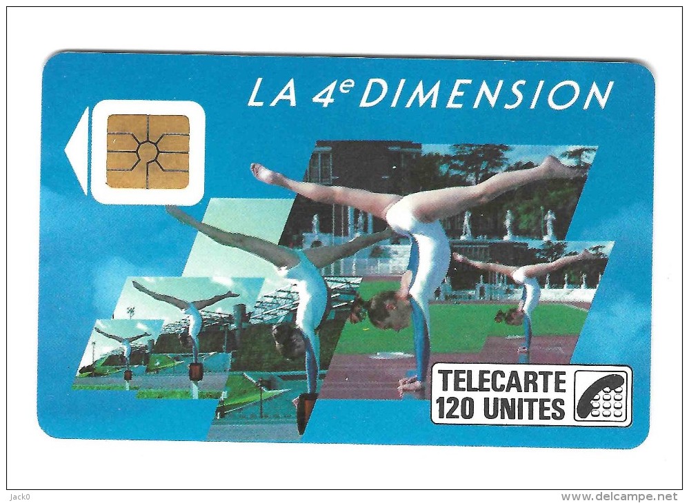 Télécarte  F 37, 4 è  DIMENSIONS  FEMMES,120 U, Côte  20 €, 200 000  Ex - 1988