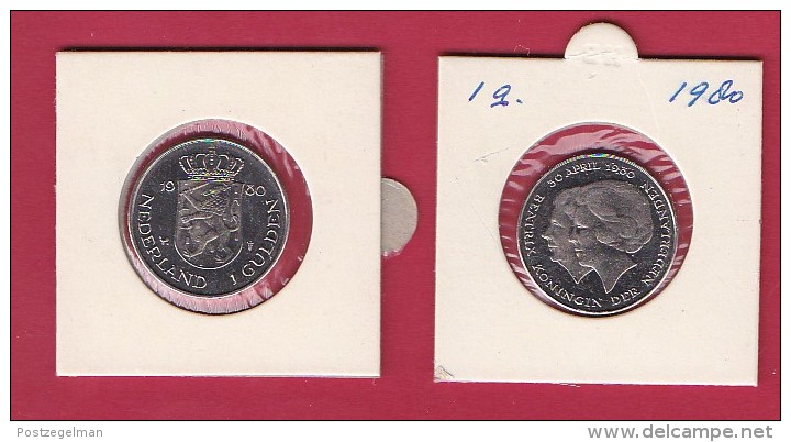 NEDERLAND, 1980, XF Coin, 2,5 Gulden, Queen Juliana, Nickel ,  C9226, Almost PROOF - 1948-1980 : Juliana