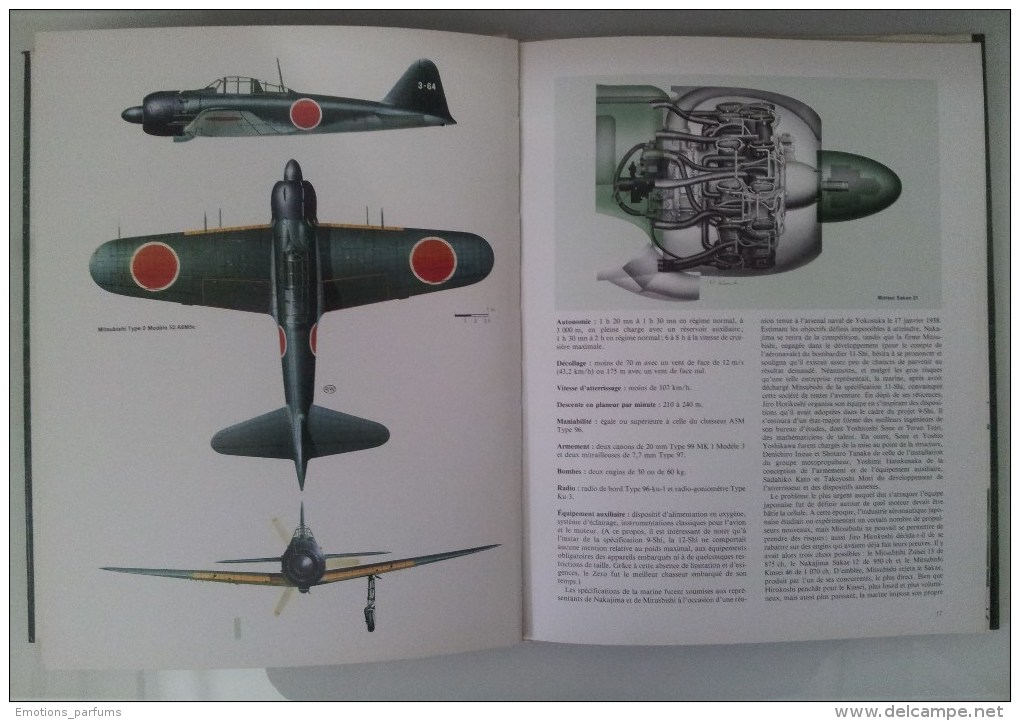 Livre Avions De Chasse Collection Atlas Avion De Combat ZERO Mitsubishi A6M2 Seconde Guerre Mondiale. - Luchtvaart