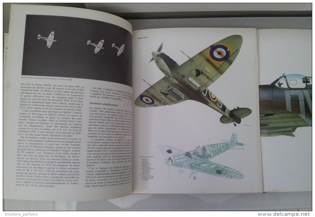 Livre Avions De Chasse Collection Atlas Avion De Combat SPITFIRE Seconde Guerre Mondiale. - Luchtvaart