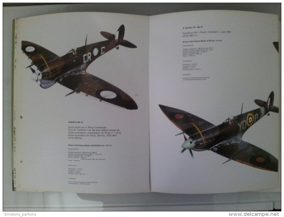 Livre Avions De Chasse Collection Atlas Avion De Combat SPITFIRE Seconde Guerre Mondiale. - Luchtvaart