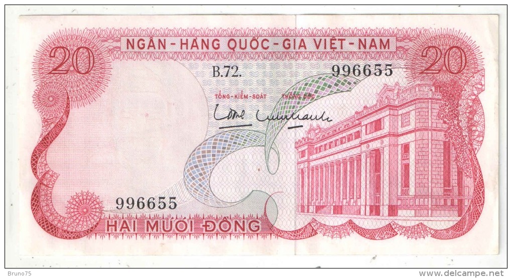 VIET-NAM - 20 DONG - HAI MUOI DONG - B 72 996655 - Viêt-Nam