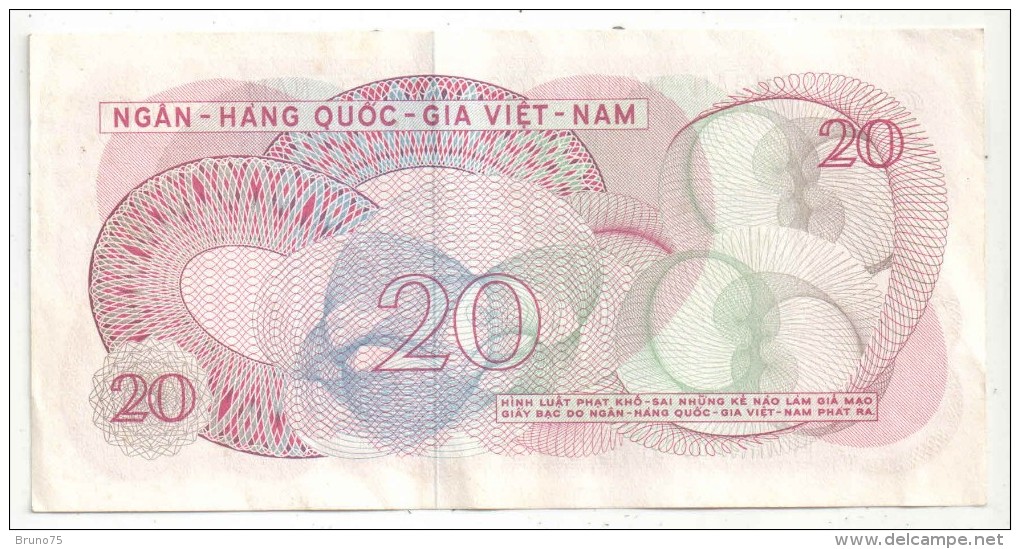 VIET-NAM - 20 DONG - HAI MUOI DONG - B 72 996655 - Viêt-Nam