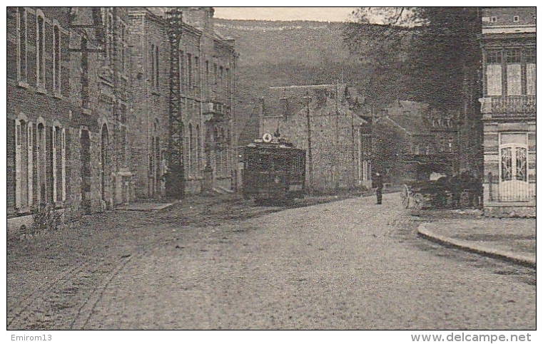 PROFONDEVILLE Terminus Du Tram Hotel Terminus (scan Agrandissement Du Tram) - Profondeville