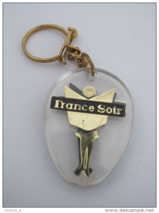 Porte-clés Plastique FRANCE-SOIR (pivotant) - Llaveros