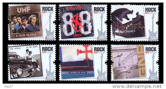 PORTUGAL 2010 - 6v ** (MNH) Musique, Rock Au Portugal - Unused Stamps