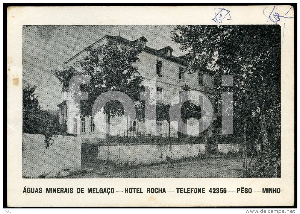 OLD PHOTO POSTCARD HOTEL ROCHA  MELGAÇO PESO MINHO  PORTUGAL CARTE POSTALE - Vila Real