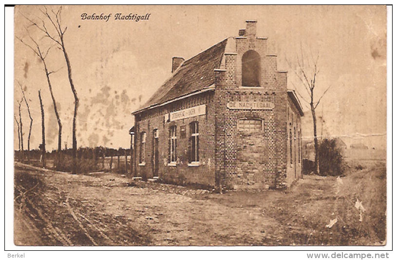 BAHNHOF STATION  DE NACHTEGAAL FELDPOSTKARTE 1917 Re 791 MOORSLEDE - Moorslede