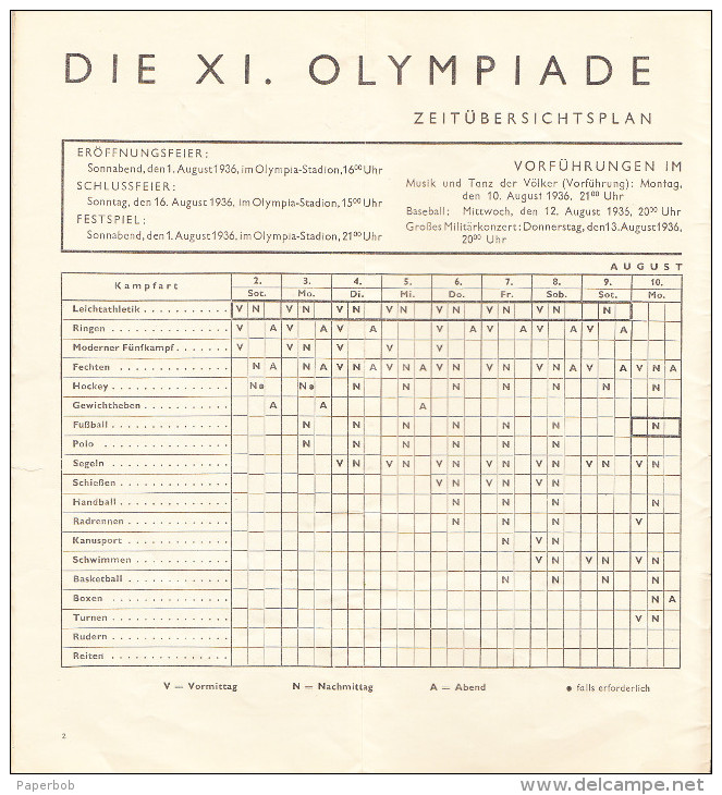 OLYMPIC GAMES  , BERLIN 1936 , 20 PAGES ,RARE!!! - Otros & Sin Clasificación