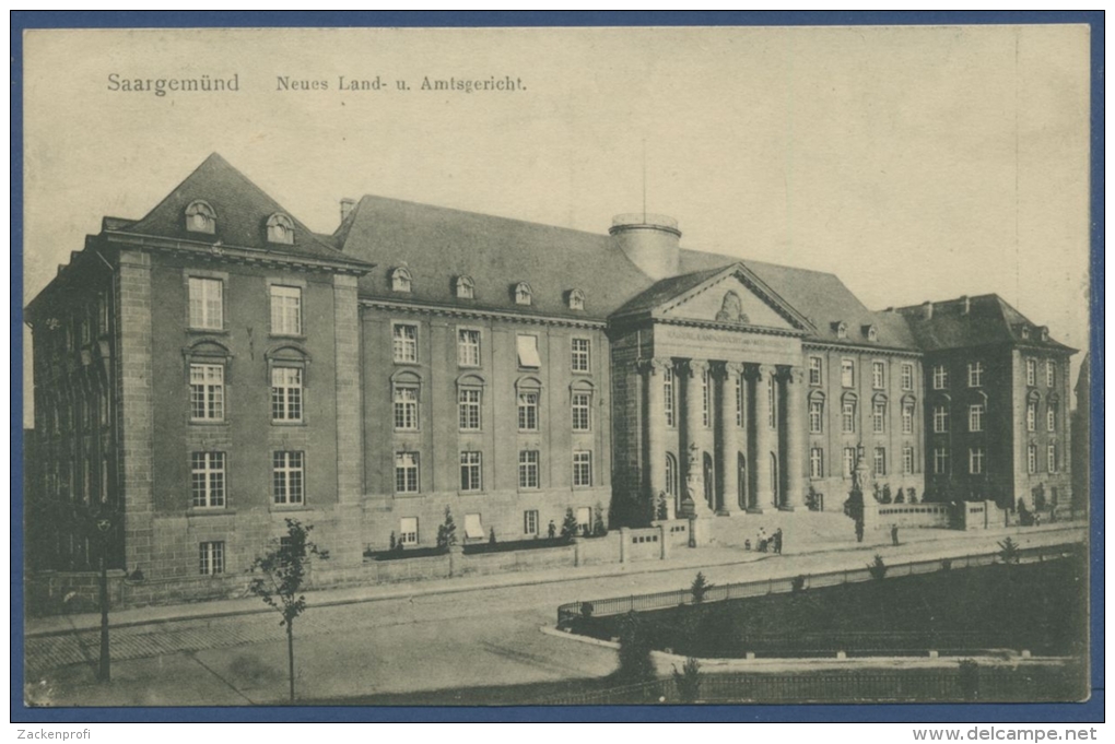 Saargemünd Neues Land- Und Amtsgericht, Gelaufen 1918 (AK634) - Lothringen