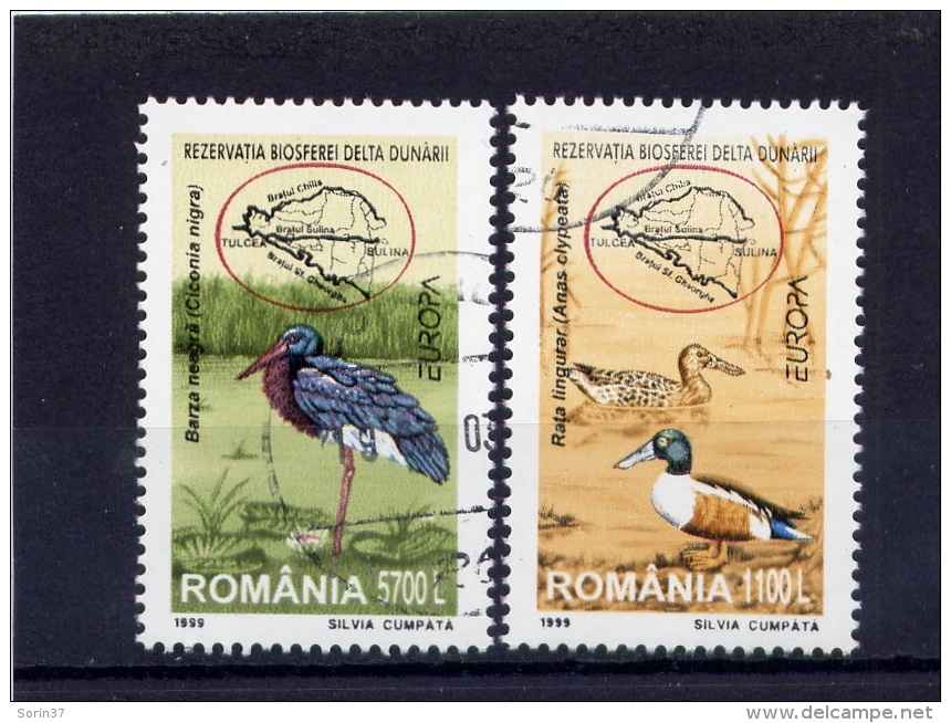 RUMANIA / ROMANIA / ROUMANIE  Año  1999  Yvert Nr. 4541/42   Usada  Europa CEPT - Usado